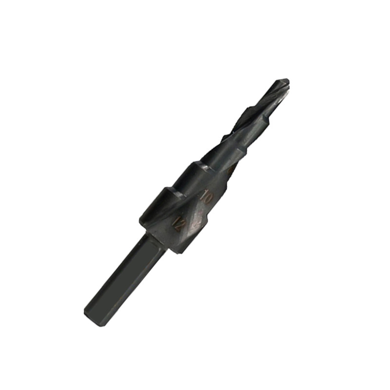 Metal Drills 4-12/20/32mm HSS Cobalt Step Cone Drill Bit Set Nitride Coated Wood Metal Hole Cutter Drill Spiral Groove Drill Bit: 4-12mmTriangle Shank