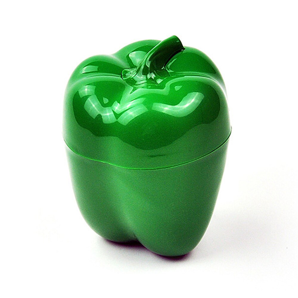 Creatieve Opbergdoos Voedsel Scherper Groente Containers Plastic Box Organizer Verse Opbergdoos TSLM2: green pepper