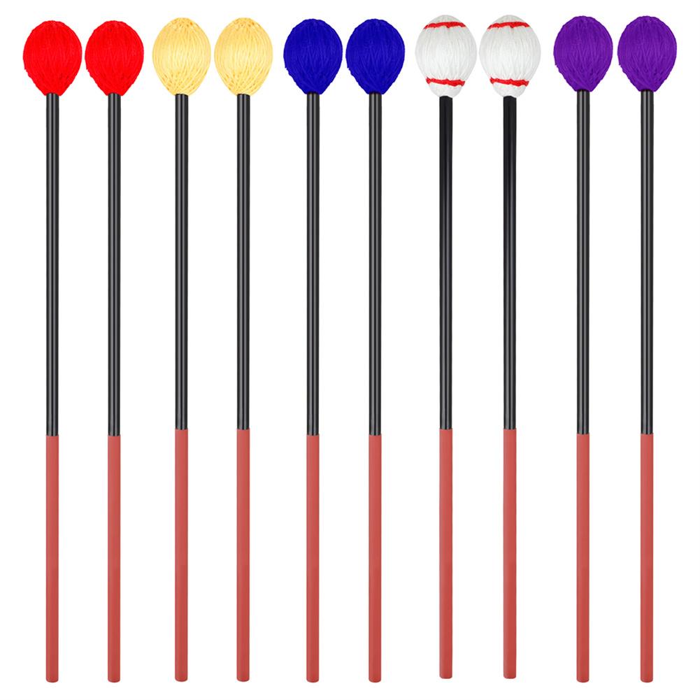 Marimba – marteau Xylophone avec poignées enveloppées en caoutchouc, 1 paire, baguettes Premium, maillets de tambour