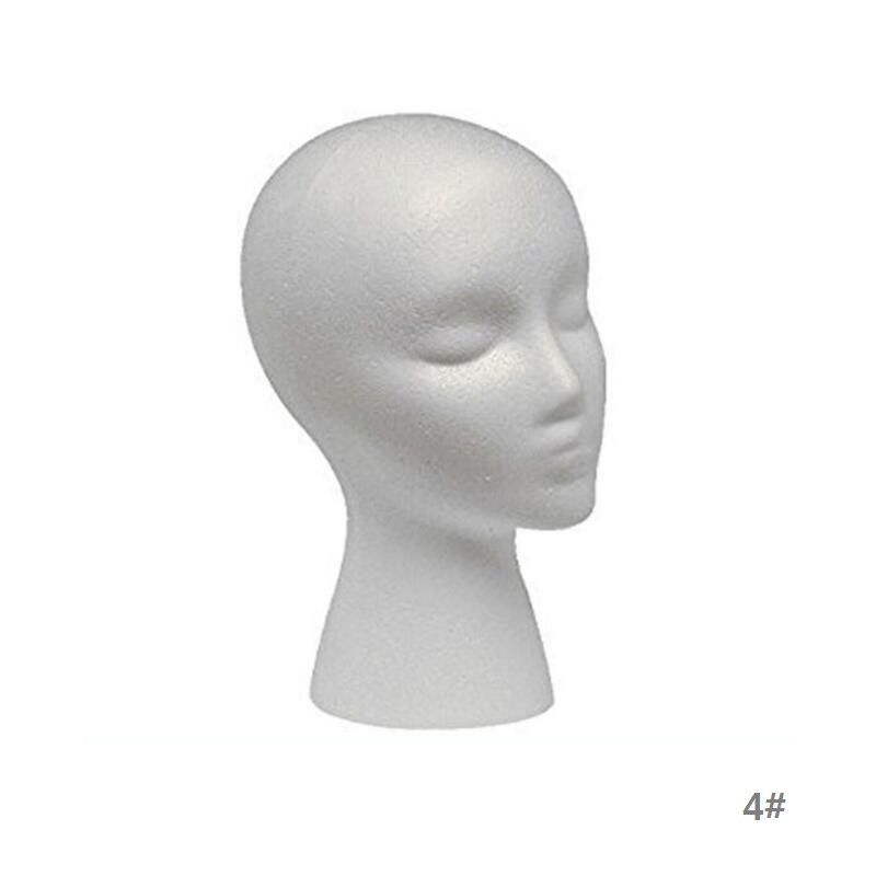Piepschuim Vrouwelijke Mannequin Hoofd Pruiken Bril Cap Display Houder Stand Model Pruik Hoofd Model