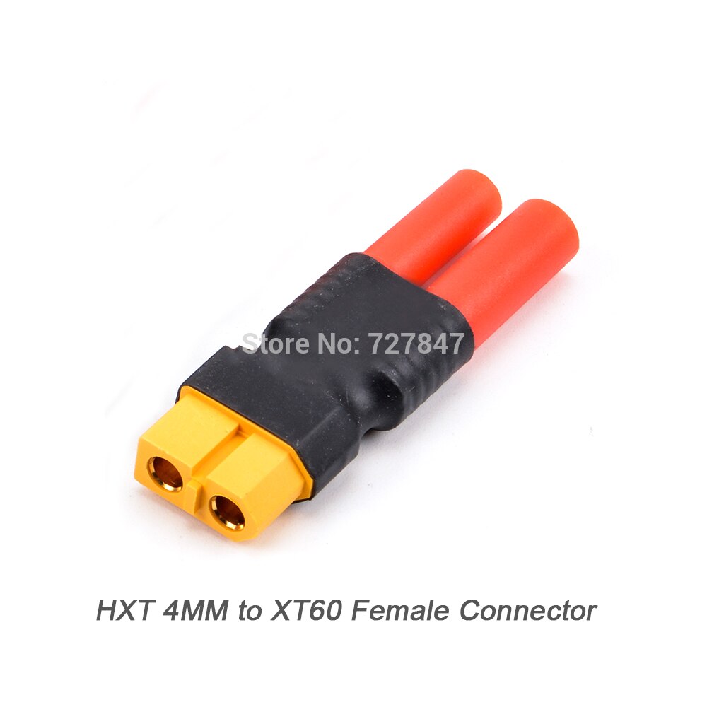 HXT-adaptateur sans fil, prise mâle/femelle de 4MM vers XT60, batterie Lipo, banane Deans: HXT to Female XT60