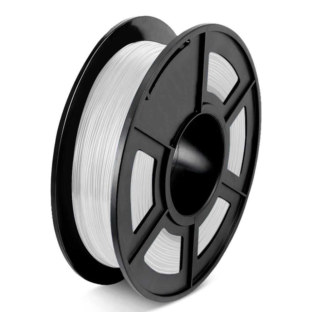 TPU 3D Printing Filament Black Flexible 1.75mm 0.5kg Filament Roll Plastic Filaments for 3D Printer Colorful Printing Material: TPU-Transaparent