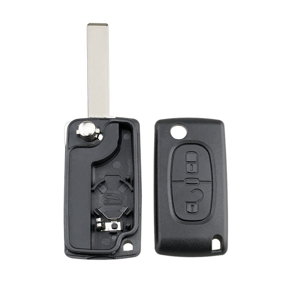 Convient pour Peugeot 3008 5008 2 bouton clé à distance housse coque gousset Ce0523 Hu83 Peugeot 2 bouton boîtier fendu