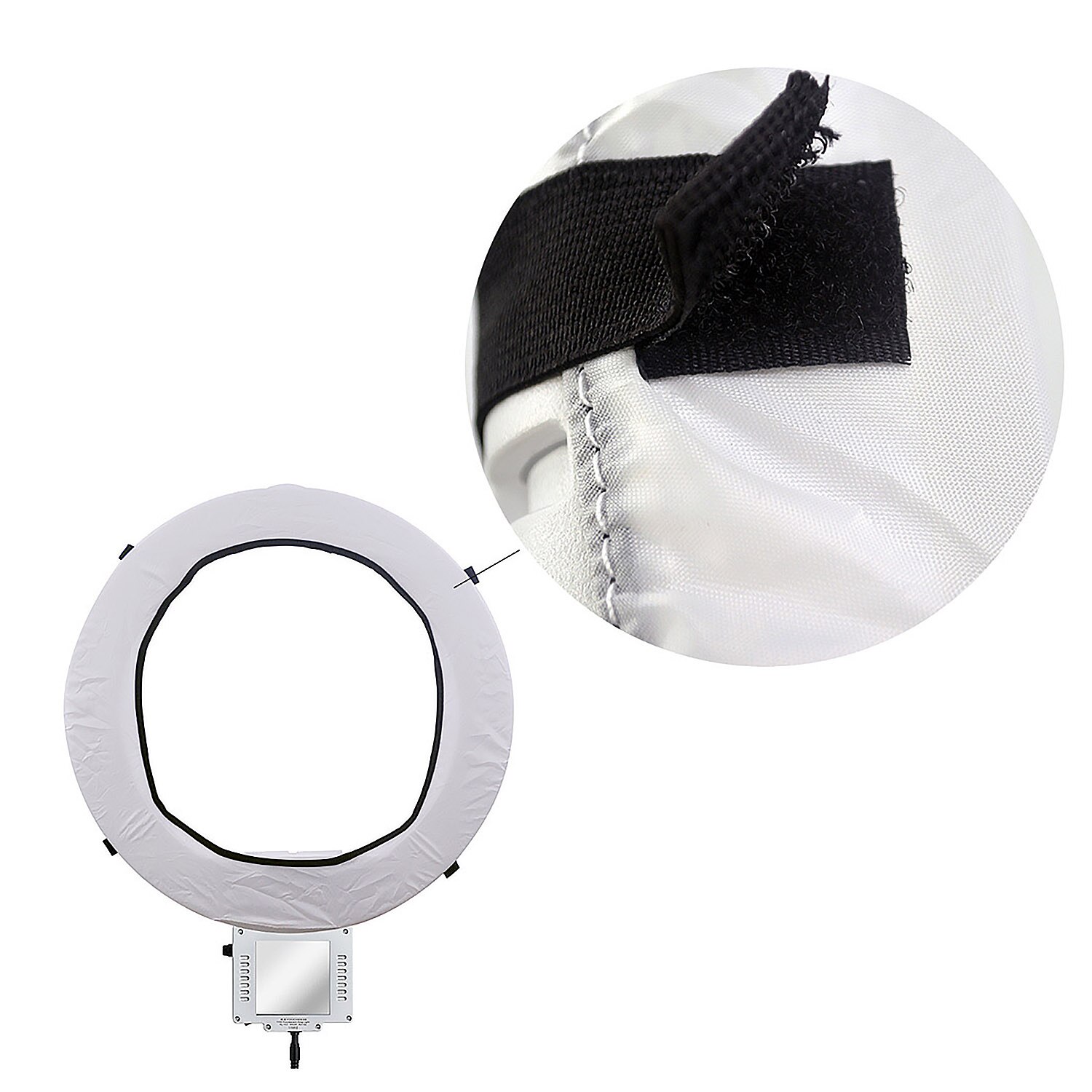 Gosear 4PCS Foldable Portable Softbox Diffuser Cloth Kit for 12inch Ring Light Ringlight Beauty Portrait Fill Light Photography