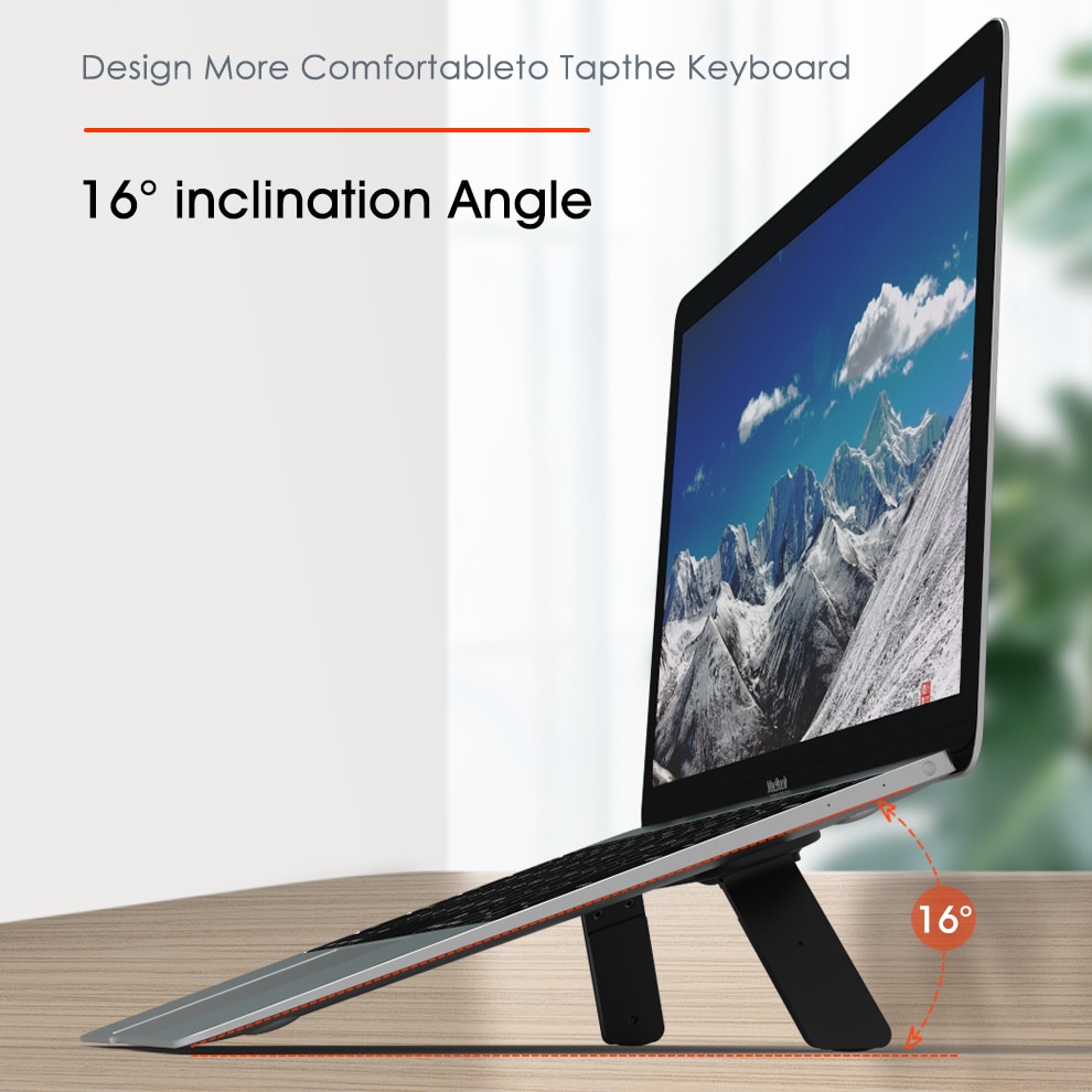 Adjustable Portable Invisible Laptop Stand Foldable Support Base Notebook Riser For Macbook Computer Laptop Holder Cooling Pad