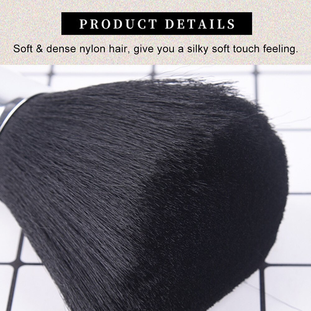 Nekborstel, zachte haarborstel, nekborstel, gezichtsborstel, kappersborstel, haarknippen, reinigingsborstel, salon, haarstylingtools