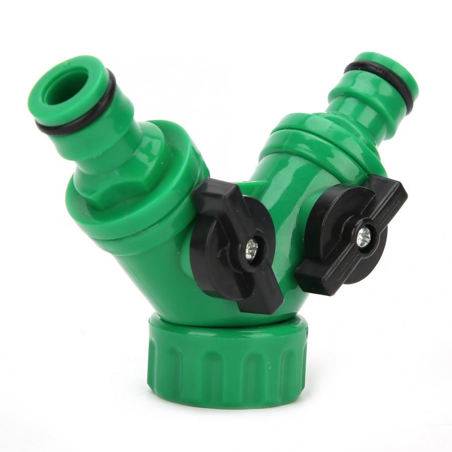 2Pcs Tee Connector G3/4 PNTY DN20 3-Way Water Splitter Tee Connector Adapter Valve with Switches Garden Tool