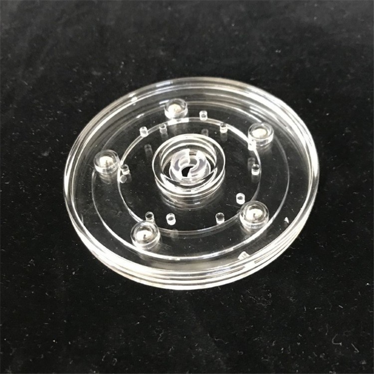 4/6/8/9/12in Turntable Acrylic Ball Bearing Rotating Tray for Spice Rack Table Cake Kitchen Pantry Corner Cabinets Decorating: Transparent / crown
