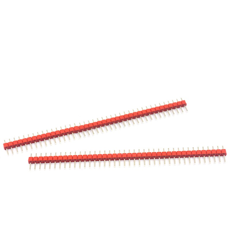 2.54mm Single Row single pin curved Pin Header Connector Strip Curved Needle Electronic Components Round Header connector