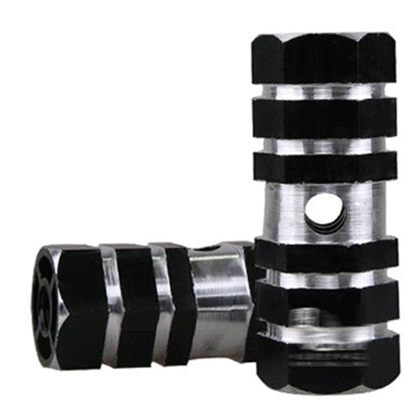 1 Pair Bike Pedal Foot Pegs Bicycle Pedals Axle Sexangle Axle Cycling Socle Pedal: Black