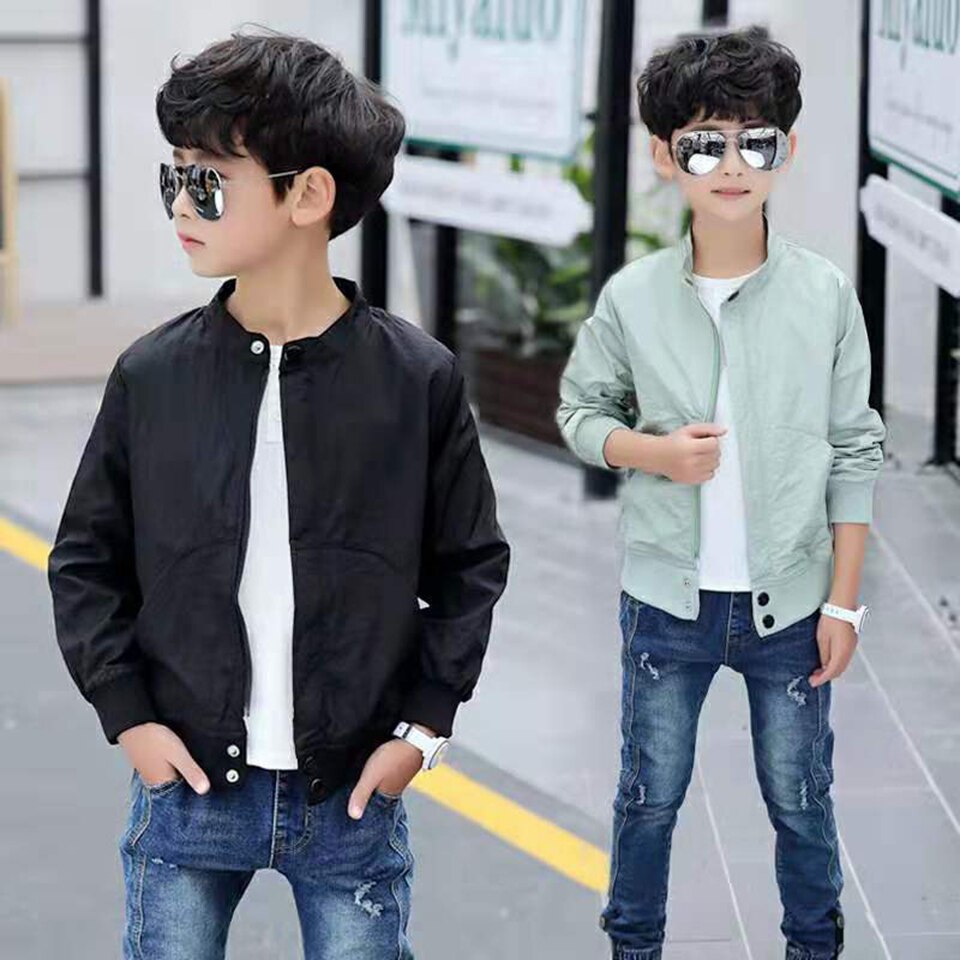 4 5 6 7 8 9 10 11 12 13 Jr Effen Kleur Kids Jongen Jassen Voor Lente Herfst Jongens jas Kinderen Windjack Casual Kleding