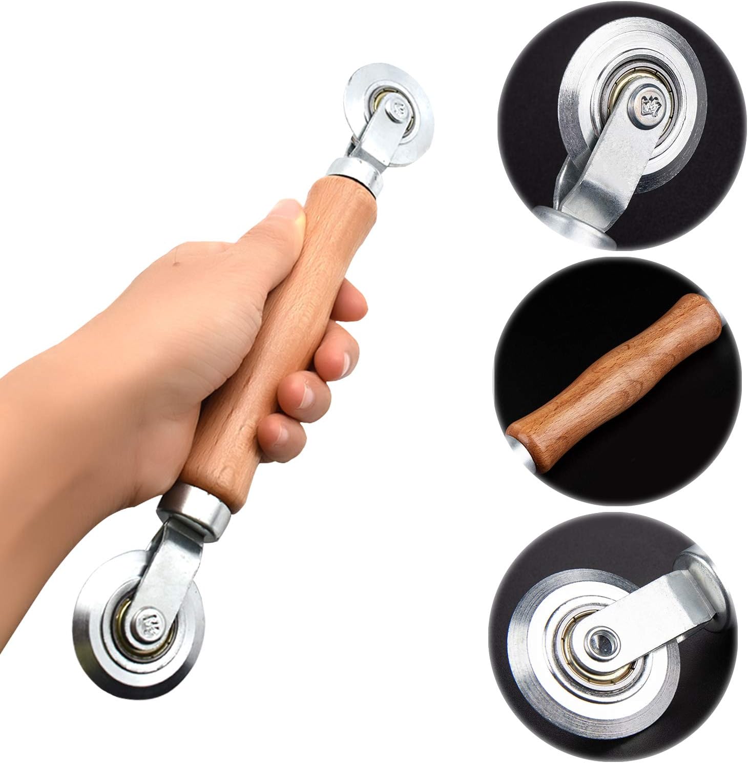 Outils de roulement d'écran rouleau de réparation de cannelure d'écran Installation de porte fenêtre rouleau cannelé de manivelle outils domestiques rouleau cannelé manuel