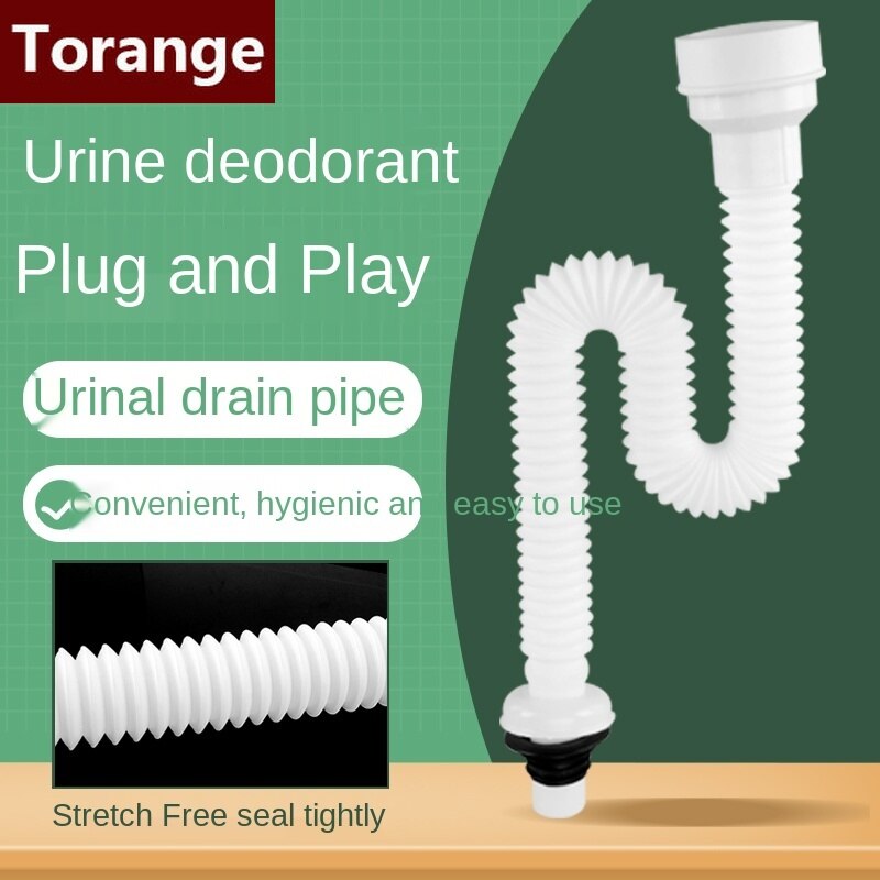 Urinal Drain Pipe Fittings Deodorant Universal Bathroom Wall-mounted Urinal Connecting Pipe Urinal Drain Pipe