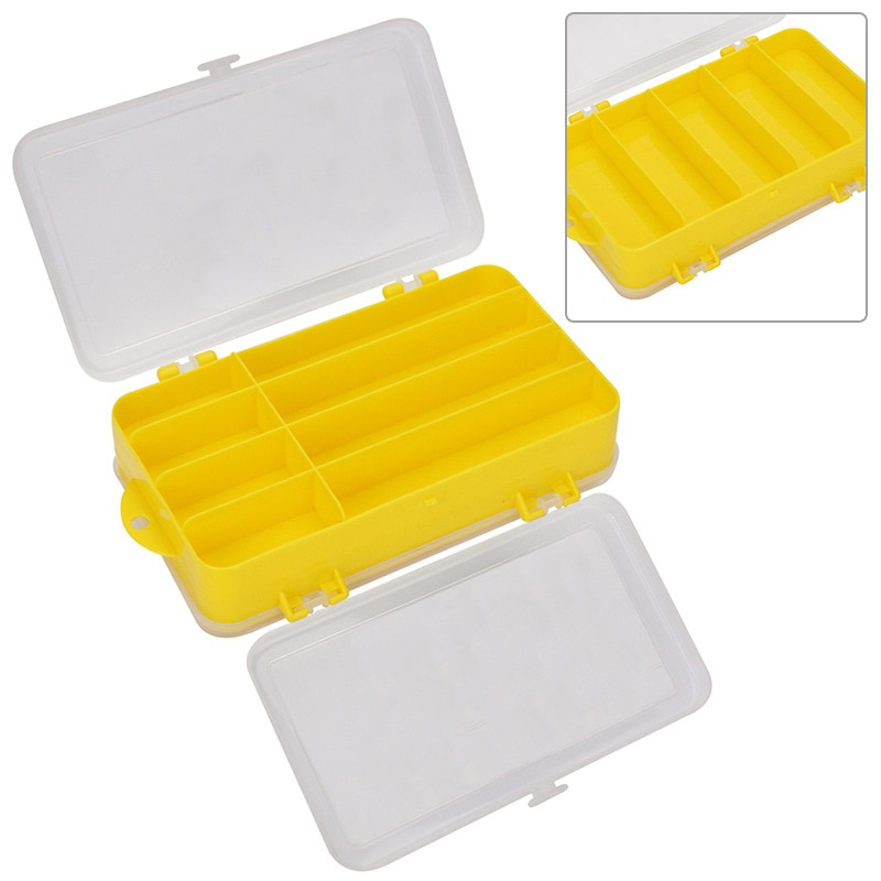 10/12/14 /24 Grids Compartments Fishing Box Double Sided Plastic Lure Hook Boxes Tackle Storage Box Supplies Fishing Accessorie