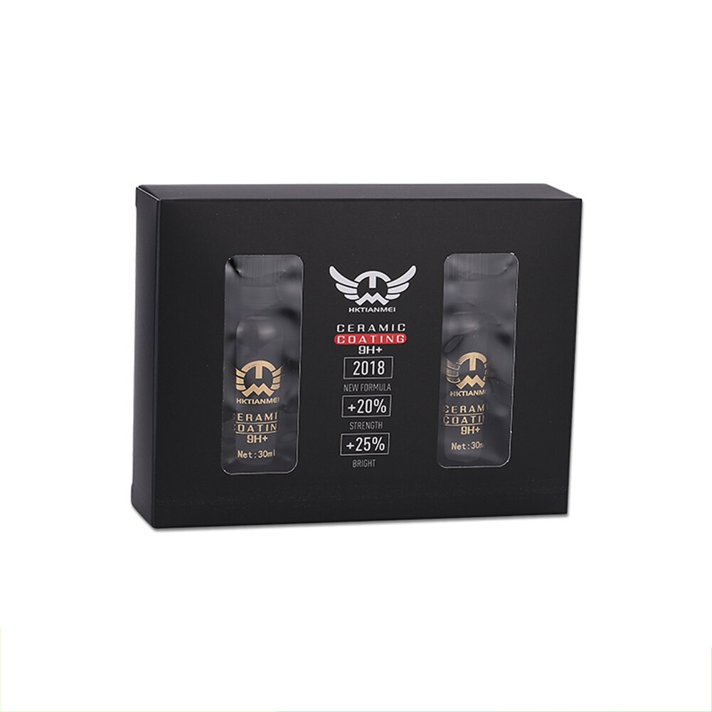 2 flessen/Set 30ML 9H Keramische Coating Auto Detailing Glasscoat Nuttig Anti-kras Auto Polish Motocycle verf