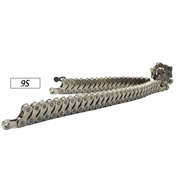 VXM chaîne de vélo 8/9/10 vitesses 116 liens pour vtt vélo de route Bicicleta pièces en acier placage complet cyclisme chaîne pièces de vélo: 9S