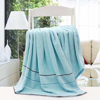 -140*70Cm Katoenen Handdoek Magic Badhanddoek Frozen Volwassen Strand Deken Toalha Banho Handdoeken Badkamer nieuw: Sky Blue
