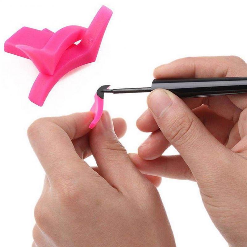 Tampon de maquillage , 1 paire, pour Eye-Liner, Style aile, pochoir d&#39;estampage
