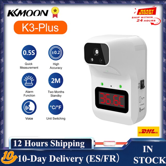 Wall-mounted Infrared Thermometer Non-contact Thermometers with Fever Alarm LED Digital Temperature Measurement for Surface Obje: Type 11