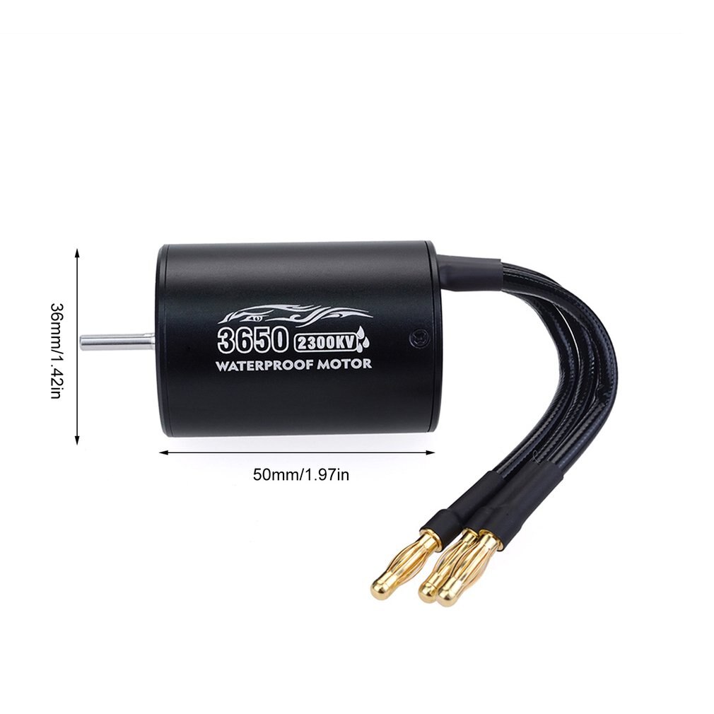3650 2300/3100/3900KV / 3660 2600/333800KV Motor With 60A ESC Kit Waterproof Brushless Motor for 1/10 RC Car Boat ESC Racing
