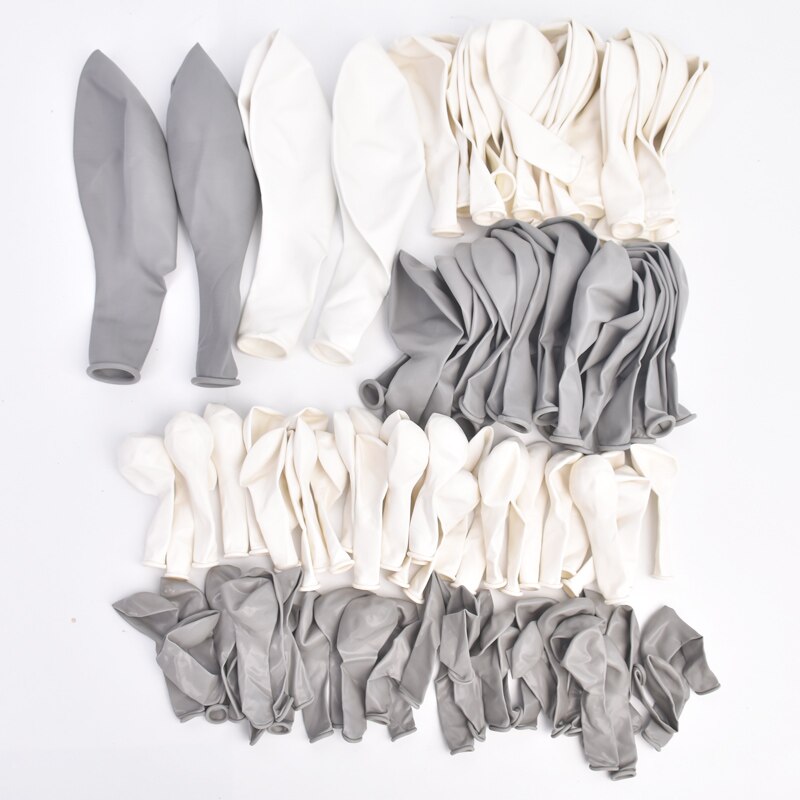 Ohoho Wit Grijs Macaron Ballonnen Guirlande Boog Set Doop & Doop Bruiloft Decoratie Achtergrond Muur Balon Feestartikelen