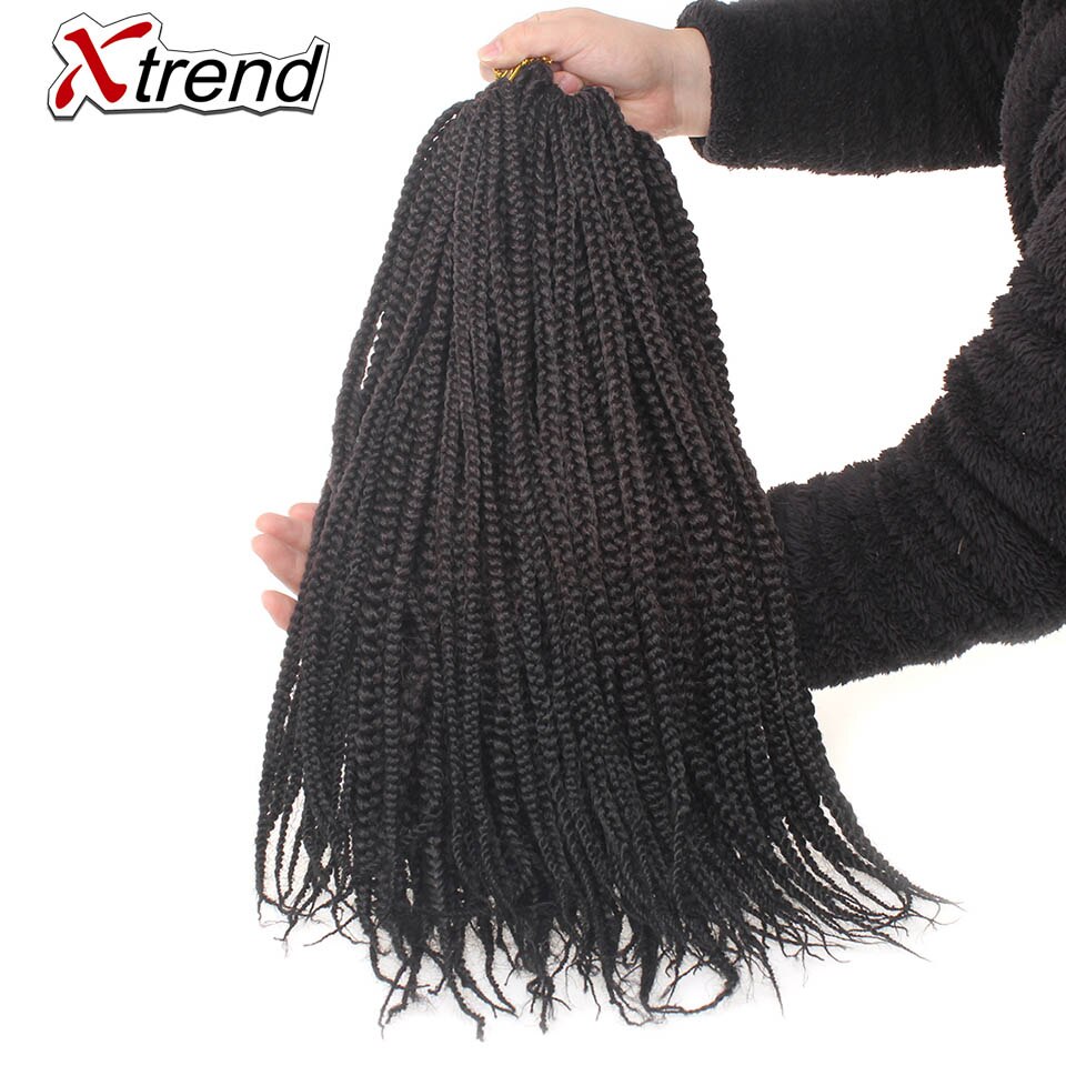 Xtrend Doos Vlecht Synthetisch Haar Gehaakte Vlechten Ombre Vlechten Haar Voor Zwarte Vrouwen Extensions 22 Inch 20 Strengen Per Verpakking