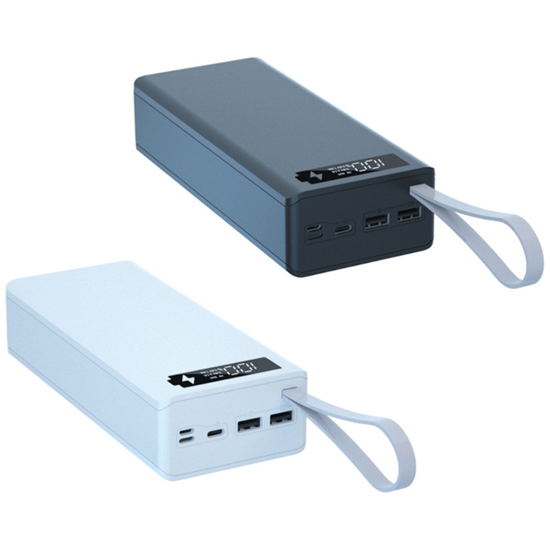 Odłączany wyświetlacz LCD C16 DIY 16x18650 obudowa baterii obudowa moc banku pudełko zewnętrzne bez baterii Powerbank ochraniacz