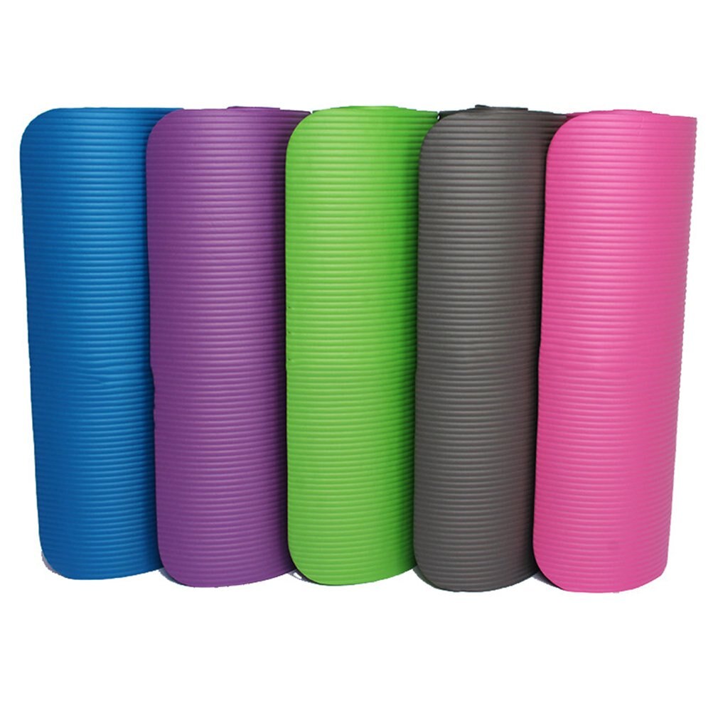 Universelle, verdickte schaumstoff-yogamatte, 10mm zoll dick, gymnastikmatte für bodybuilding, strapazierfähige sporttrainingsmatte