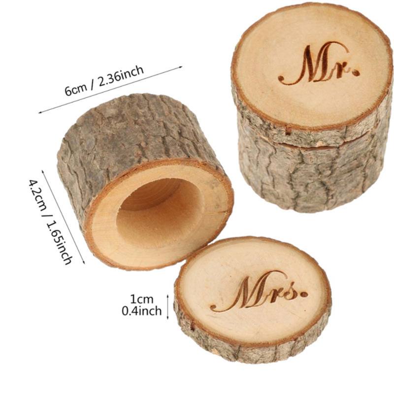 Wedding Ring Bearer Wooden Ring Bearer Box Wedding Rings Holder for Valentines Day Wedding Supplies Valentine\\\'s Day