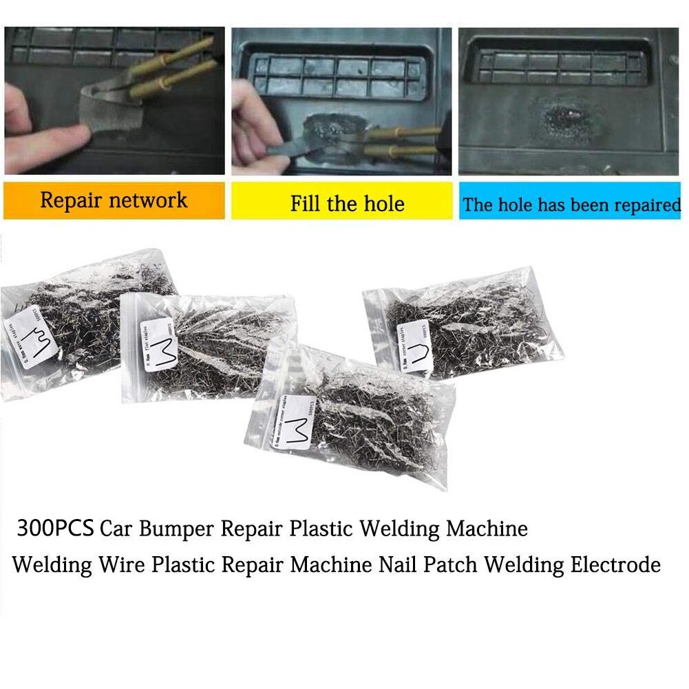300pcs Universal Repair Shop Clips Automobile Welding Nail Electrode Wire Stainless Steel Durable Patch Car Bumper