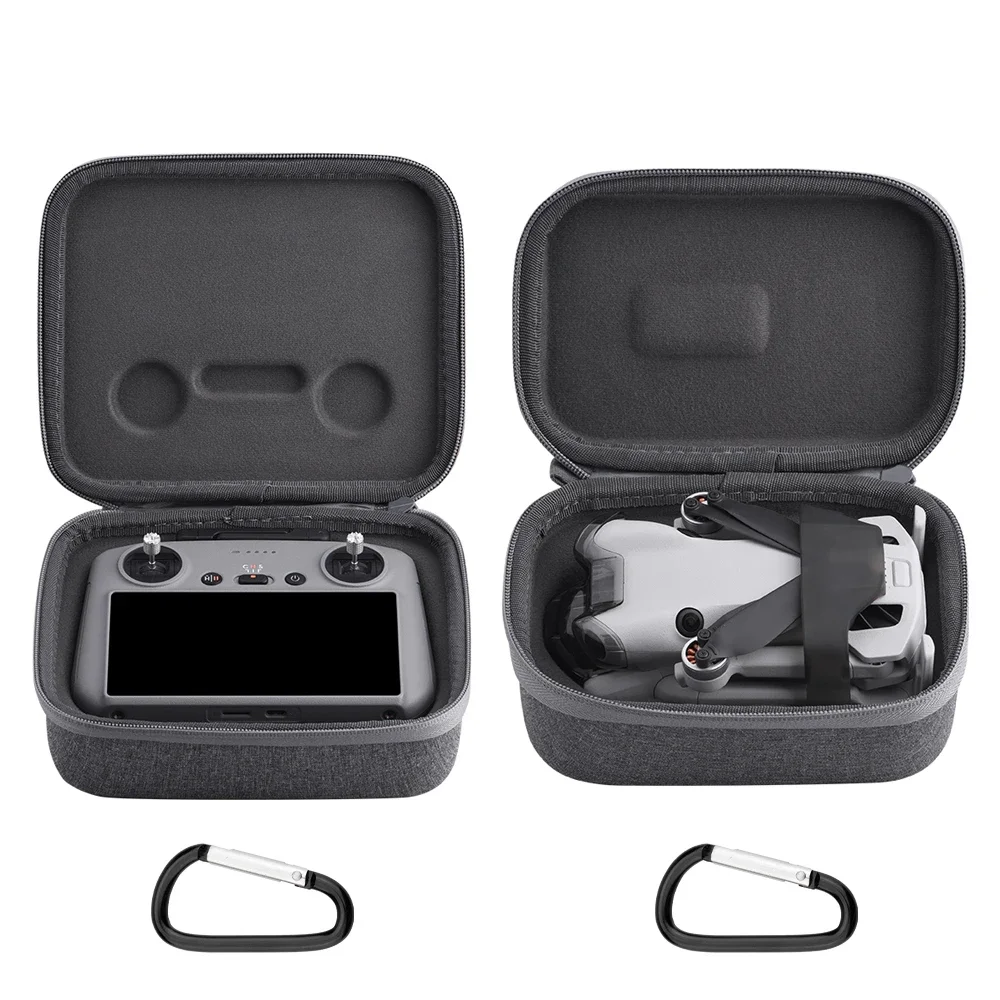 Bolsa de almacenamiento para Dron DJI Mini 4 Pro, Estuche de transporte portátil, controlador RC 2/RC-N2, bolso, caja de viaje, accesorios a prueba de polvo: Caqui oscuro