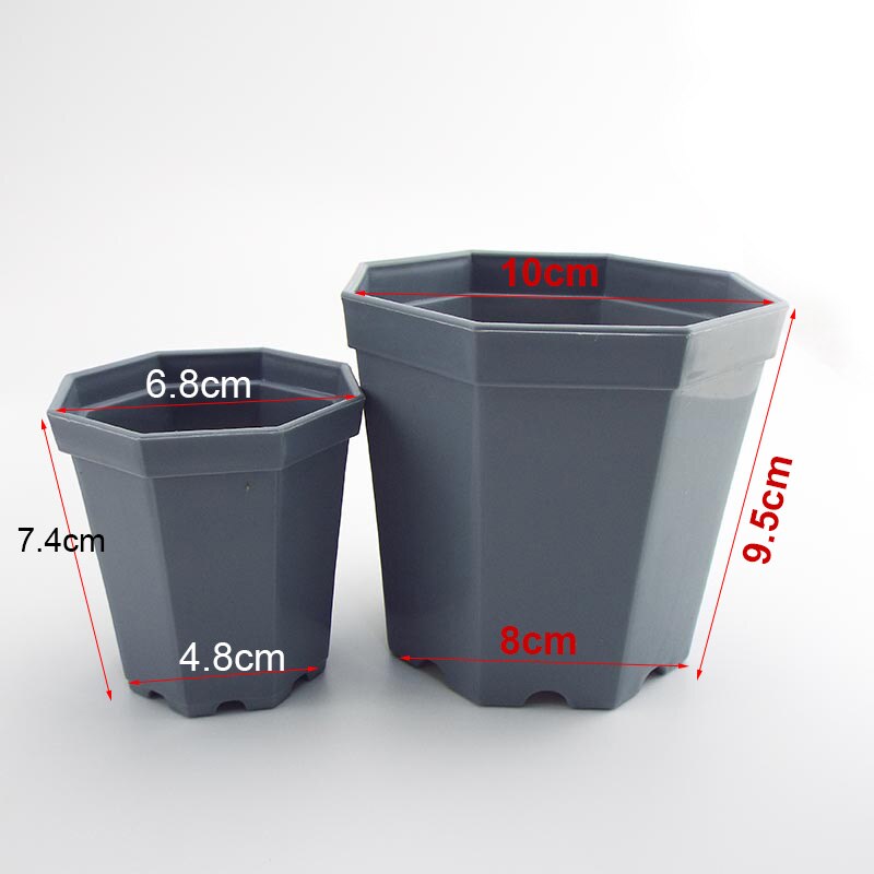 4 stk moderne plast firkantet plante urtepotte urt hjemmehave planter kontor skrivebord sukkulent plante krukker havearbejde dec potter
