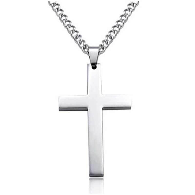 Cross Kettingen Voor Mannen Roestvrij Staal Gouden Kleur Mannelijke Hanger Kettingen Gebed Sieraden Vriend
