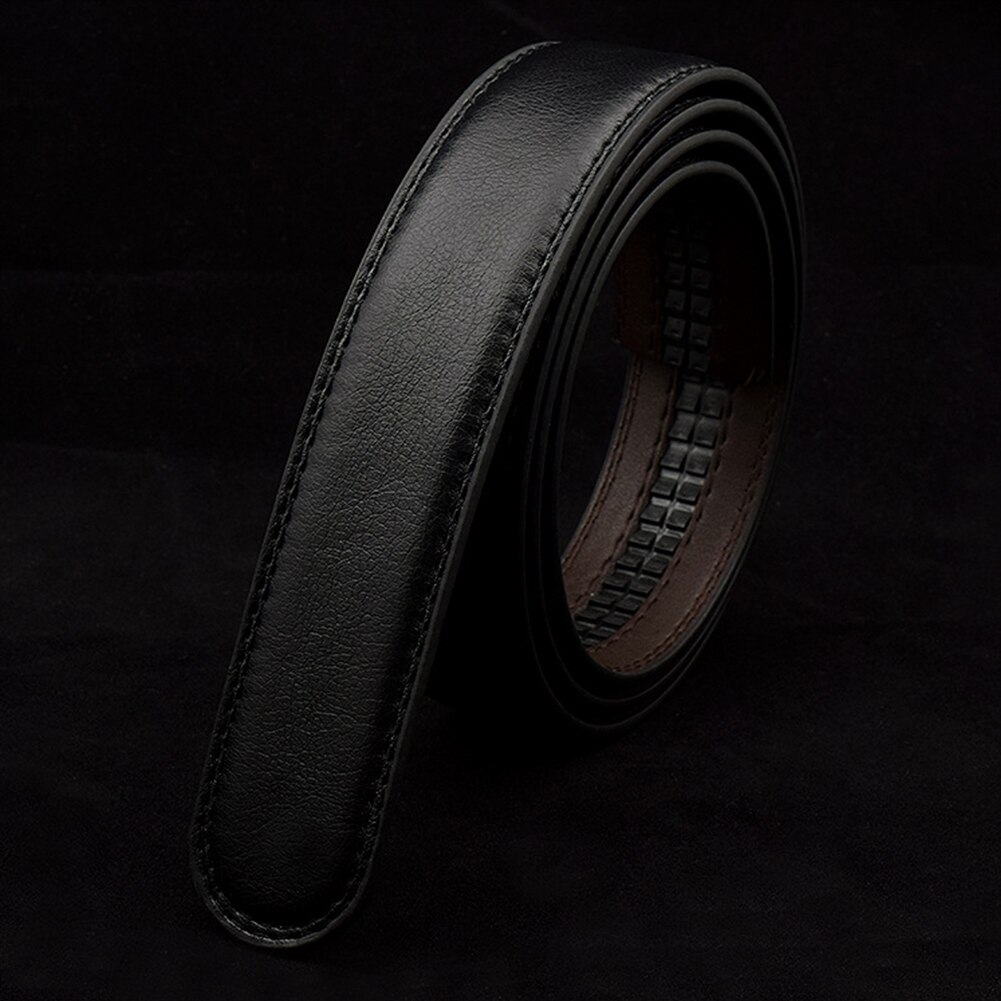 Removable Durable Automatic Buckle Solid Home Business Office Artificial Leather Casual Men Belt