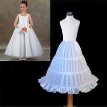 Formal Children Petticoats for Flower Girl Dress Hoopless Short Crinoline Little Girls Kids Underskirt 45cm Length