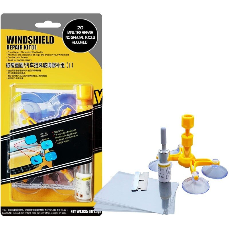Auto Car Glass Window Cracks Repair Liquid Corrector Repair Fluid Windshield Side Window Repair Kit