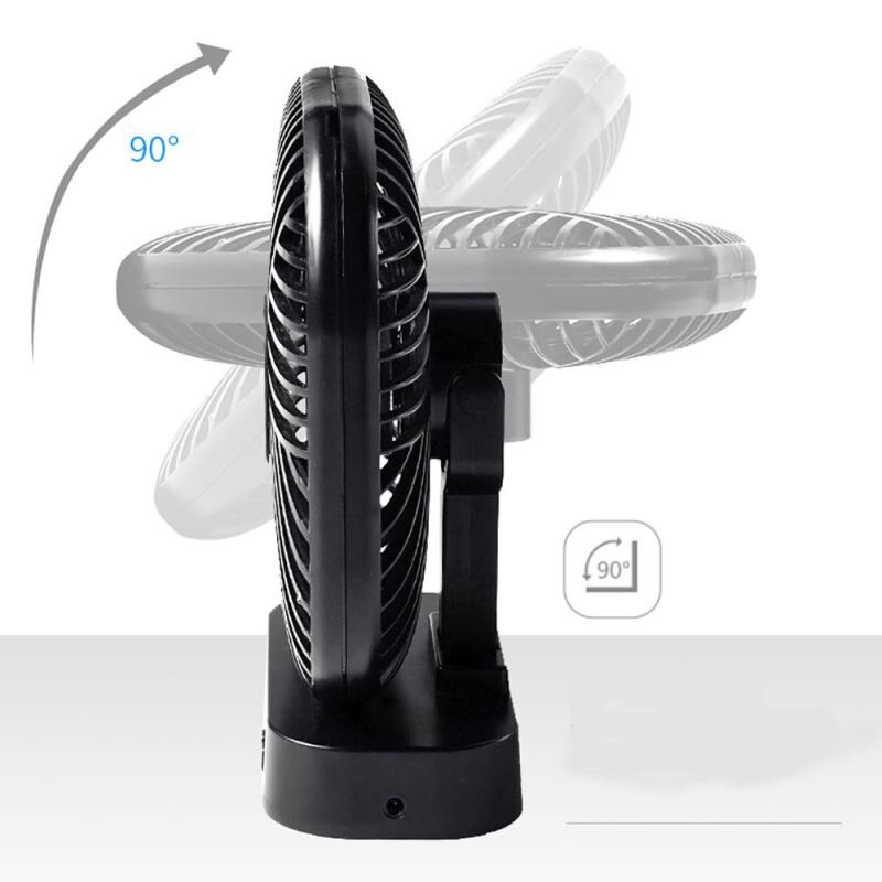 Magnetic USB Fan USB or AA Battery Powered Desk Fan with 3 Speed Timing Function
