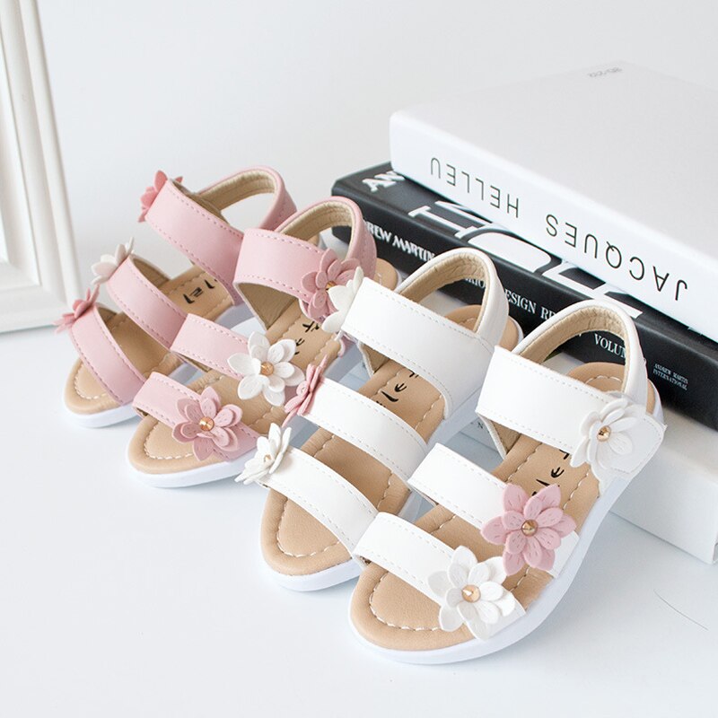 Blume Kinder Sandalen Sommer Strand Kinder Casual Schuhe Nette Heiße Verkäufe Freizeit Mädchen Turnschuhe Kleinkinder