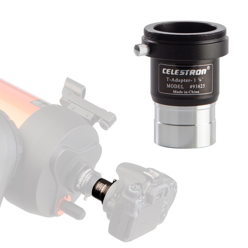 Celestron 1.25" Telescope 93625 Universal 1.25-inch Camera T-Adapter Spotting Scopes Accessories