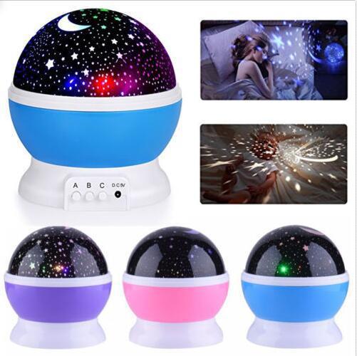 Sternen Himmel Projektor Mond Lampe Batterie USB freundlicher freundlicher Schlafzimmer Schmücken Projektion LED Nachtlicht Lampe Weihnachten