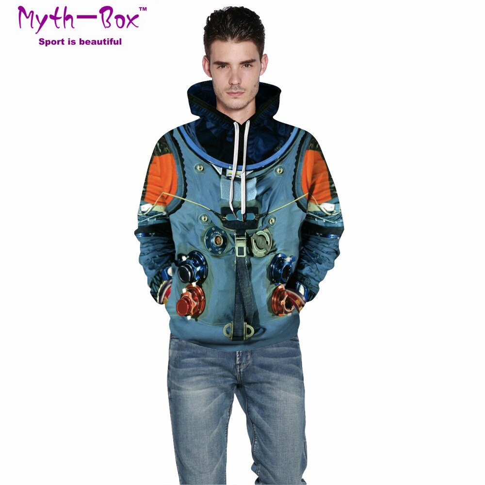 Vrouwen/Mannen Hooded Truien Unisex Sport Hoodies Spacesuit 3D Print S-5XL Running Sweatshirts Losse Fitness Sportwear Hip Hop Tops