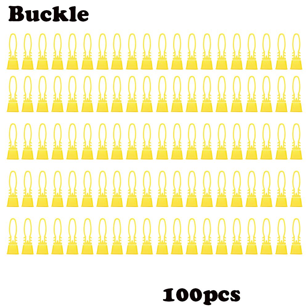 100 unids/pack tejido de Nylon bolsa de malla fuerte estirable plástico de 15 pulgadas Bolsa de malla reutilizable para frutas, verduras, hortalizas neto del paquete hebilla: Buckle