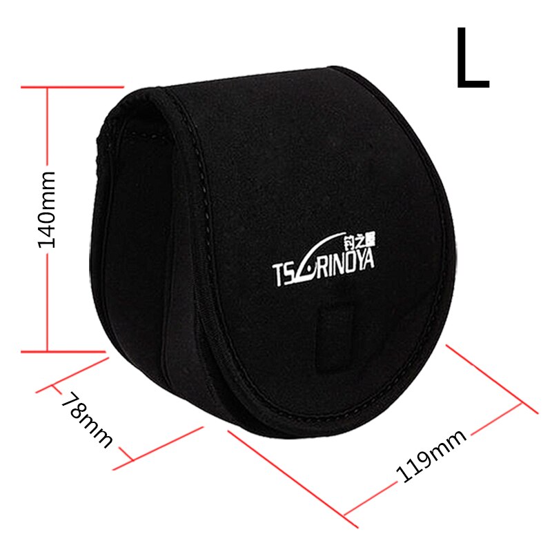 TSURINOYA Spinning bolso para carrete bolsa de carretes de pesca funda protectora soporte bolsas de pesca adecuado para carretes giratorios 800-5000 funda carrete pesca: size L