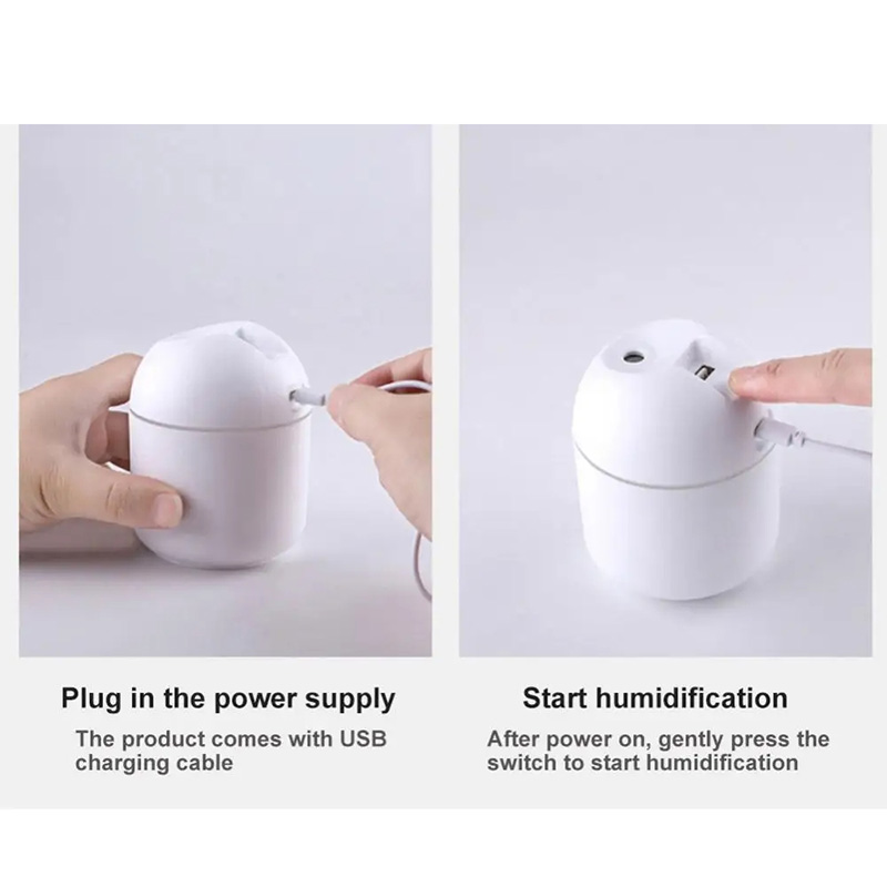 Xiaomi Umidificatore portatile 250ML Diffusore di oli essenziali 2 modalità Spegnimento automatico con luce portato per casa auto nebbia creatore Vaporizzatore per il viso