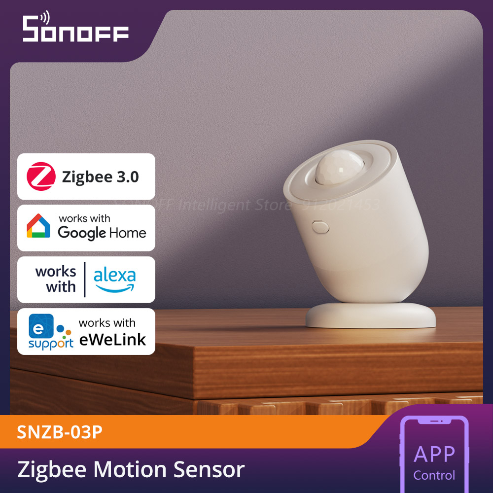 SONOFF SNZB-03P Zigbee-Bewegungssensor, intelligenter Bewegungsmelder, 5 Sekunden schnellere Erkennung, Umgebungslichterkennung, intelligente Szene