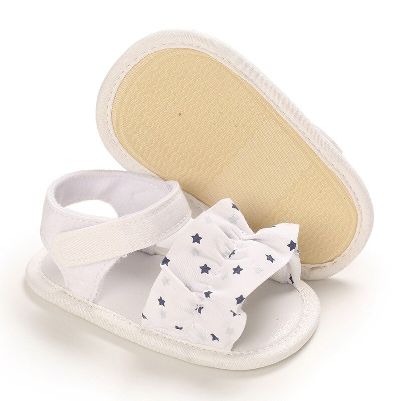 Bobora Baby Zomer Kleding Kids Baby Baby Girl Schoenen Plaid Gestreepte Bloemen Party Prinses Strand Schoenen: W / 7-12 Months