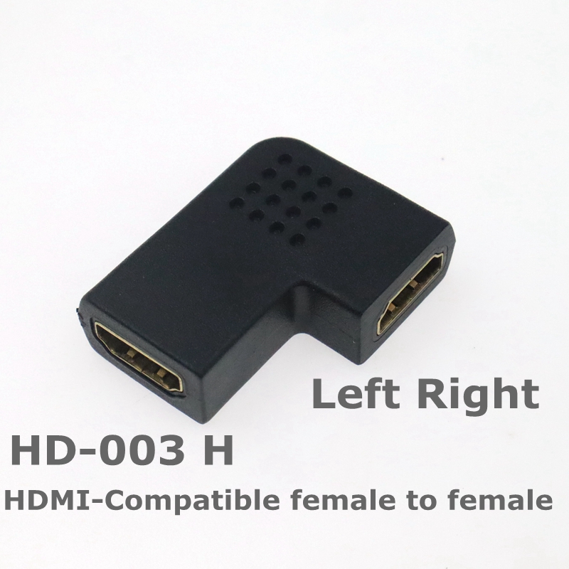 Micro Mini HDMI-kompatibler 90-Grad-Rechtswinkeladapter HDMI 270-Grad-HDMI-Stecker auf Buchse HDMI-Winkelstecker: Gold