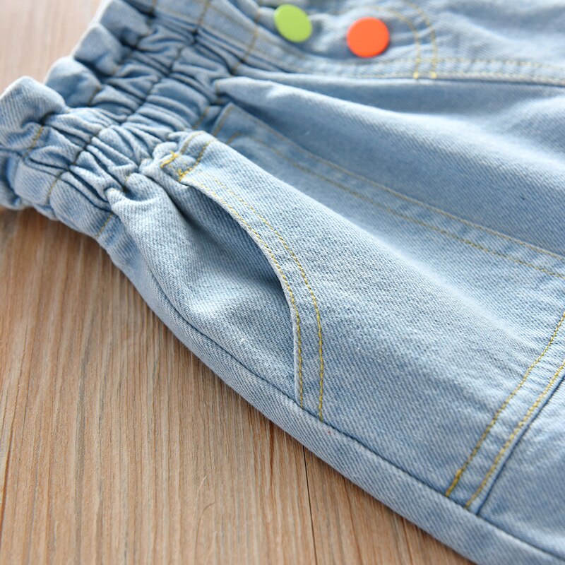 New Summer tinta unita bambini bambini neonati vestiti per ragazze pantaloncini di Jeans pantaloni per ragazze Jeans lunghi pentole lunghe per l&#39;autunno