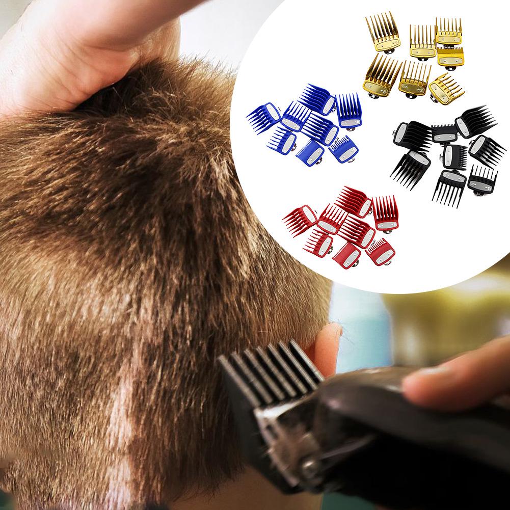 8Pcs Professionele Limiet Kam Snijden Gids Kammen 1.5/3/4.5/6/10/13/15/19Mm Set Fits All Full Size Clippers Kapper Vervanging