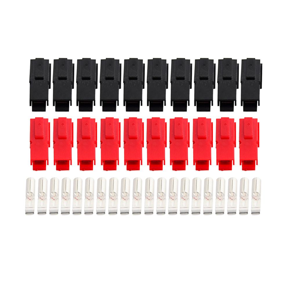 10 pairs 30A Amp 600V Power Marine Connector Pole Red Black For Anderson Powerpole